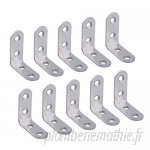 L Shape 90 Degree Right Angle Stainless Steel Bracket Corner Brace Joint for Shelf Support 10pcs 40*40mm 4x4cm B07DKYVPQP